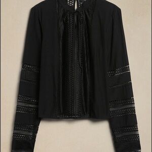 Banana Republic Black Lace Blouse